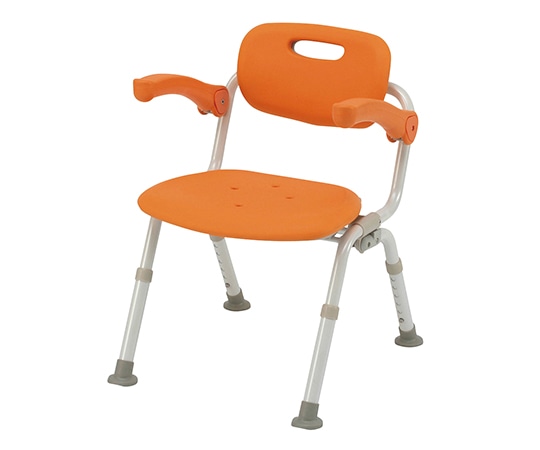 パナソニックエイジフリー シャワーチェアミドルSPおりたたみN（ユクリア） ワンタッチ開閉 なし オレンジ PN-L41721D 1台（ご注文単位1台）【直送品】