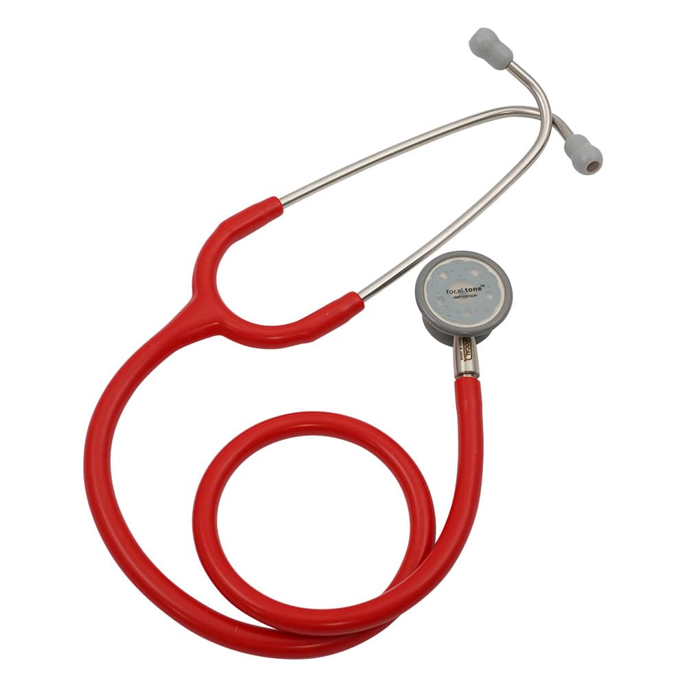 フォーカルコーポレーション 聴診器 フォーカルトーン 小児用 シャインレッド basis S for child 1本（ご注文単位1本）【直送品】
