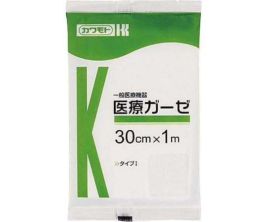 カワモト（川本産業） 医療ガーゼ 30cm×1m 011-020211-00 1枚（ご注文単位1枚）【直送品】