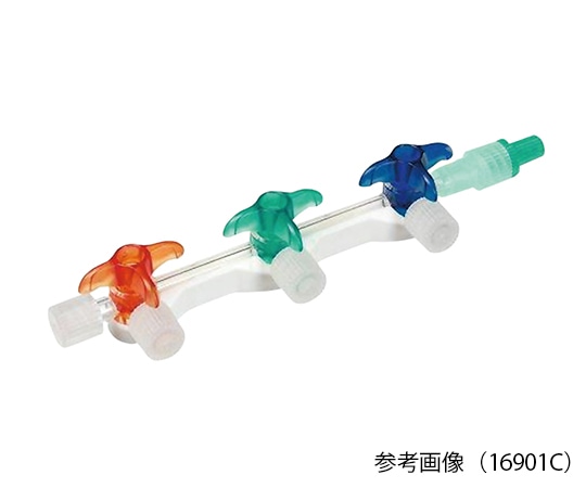 ニプロ ディスコフィックスCマニホールド 板なしタイプ 2連(白・青) 1箱(50個入) 17518 1箱(ご注文単位1箱)【直送品】