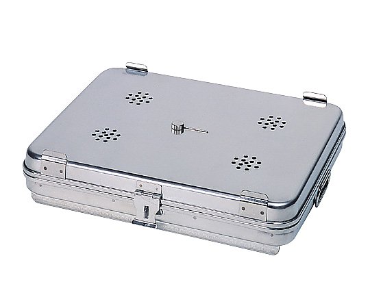 松本製器 卓上オートクレーブ用角カスト フタ・底開閉式 270×210×40mm HL 1個（ご注文単位1個）【直送品】