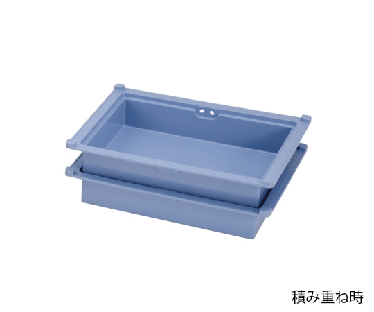 サカセ 注射薬トレー 34-07タイプ（深さ7cm）帯電防止 ブルー PT34-07 1個（ご注文単位1個）【直送品】