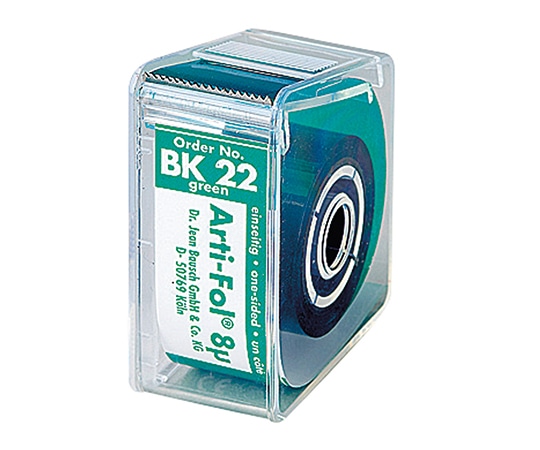 プレミアムプラスジャパン 8μ咬合紙アルティ・フォル ロールケース・片面 緑 BK22 1個（ご注文単位1個）【直送品】