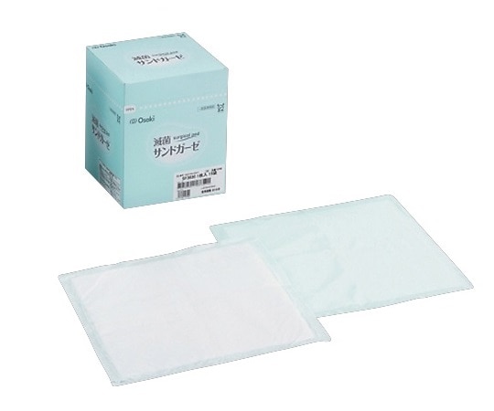 オオサキメディカル サンドガーゼFタイプ 滅菌済 300×300 1箱（1枚×15袋入） SF3030 1箱（ご注文単位1箱）【直送品】