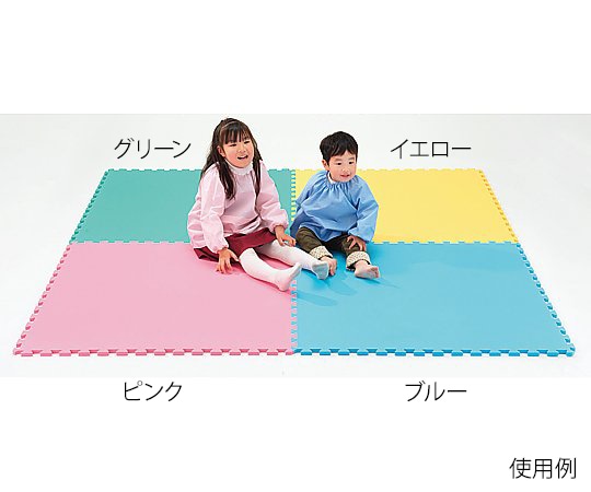 アズワン エッグクッションマット イエロー 1組（4枚入）  1組（ご注文単位1組）【直送品】