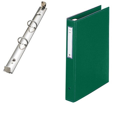 LIHITLAB カルテブック（スタンダード） 2穴タイプ グリーン HB436-3 1冊（ご注文単位1冊）【直送品】