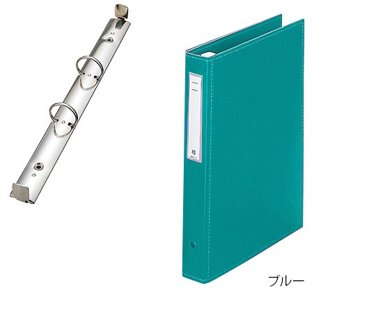 LIHITLAB カルテブック（スタンダード） 2穴タイプ ライトグリーン HB436-4 1冊（ご注文単位1冊）【直送品】