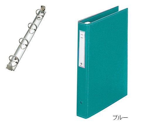 LIHITLAB カルテブック（スタンダード） 4穴タイプ ライトグリーン HB437-4 1冊（ご注文単位1冊）【直送品】