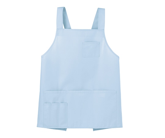 ディーフェイズ エプロン(ショート丈) サックス 4L~5L DE0001 1枚(ご注文単位1枚)【直送品】