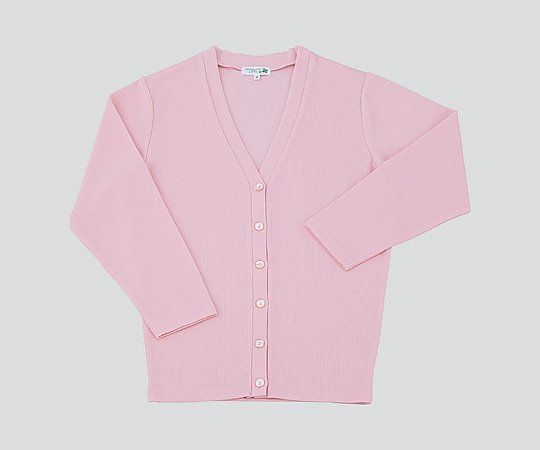 ディーフェイズ ロングカーディガン （Vネック） ピンク/L C-10 1枚（ご注文単位1枚）【直送品】