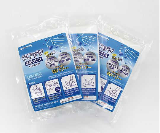 三和製作所(医療・教育) クロッツ除菌クロス 3個入 00254299 1セット(ご注文単位1セット)【直送品】