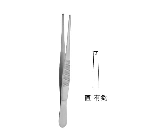 ジェイ・シー・ティ 外科鑷子 スタンダード JC01-0302 1個(ご注文単位1個)【直送品】