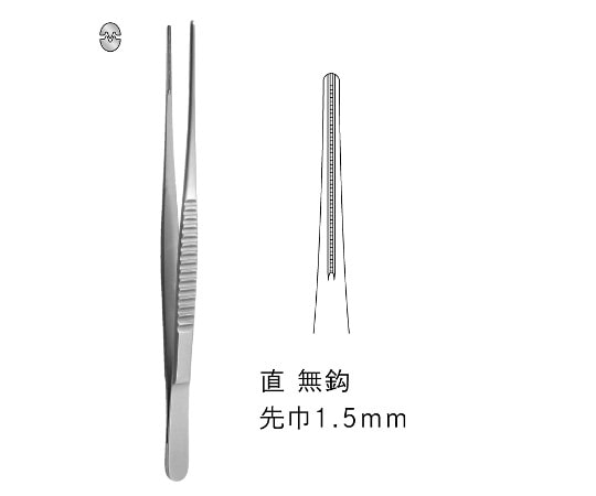 ジェイ・シー・ティ ドベーキー血管鑷子 JC02-1801 1個（ご注文単位1個）【直送品】