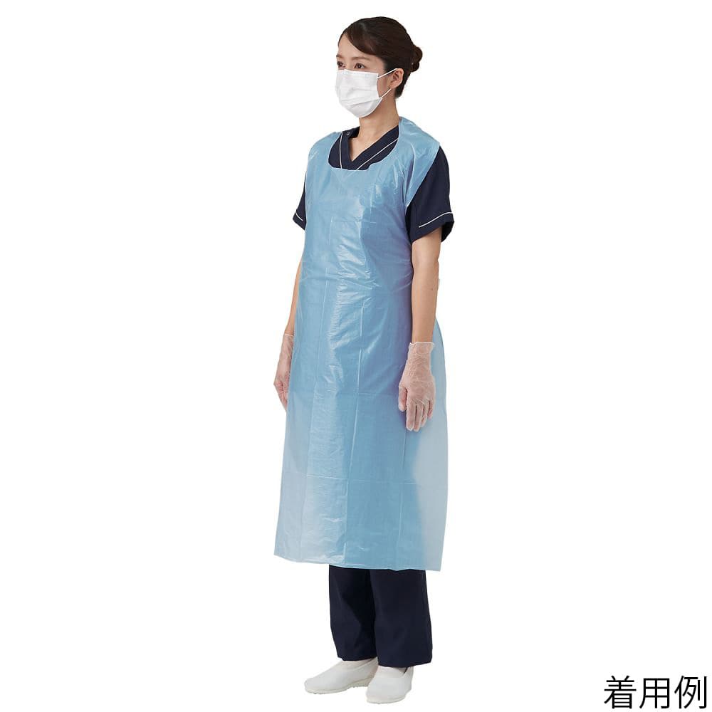 竹虎 竹虎ビニールエプロンP ブルー 100枚入 076351 1箱(ご注文単位1箱)【直送品】