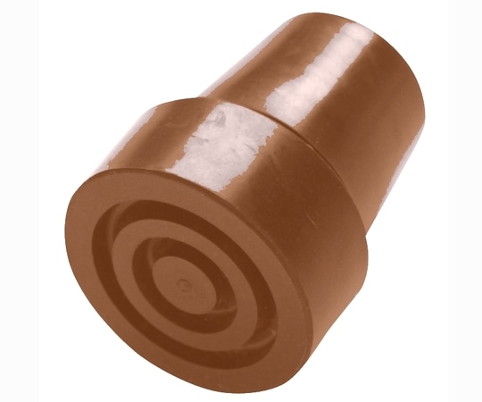 ケイ・ホスピア 折り畳み式ステッキ 愛杖 交換用杖先ゴム 茶 1個(ご注文単位1個)【直送品】