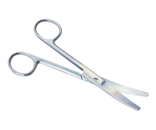 日本フリッツメディコ 外科剪刀 （左利き用） 両鈍 曲 全長145mm B022-0305-L 1本（ご注文単位1本）【直送品】