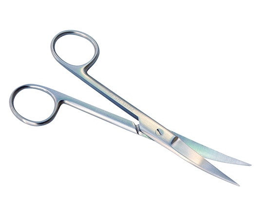 日本フリッツメディコ 外科剪刀 （左利き用） 両尖 曲 全長145mm B022-0307-L 1本（ご注文単位1本）【直送品】