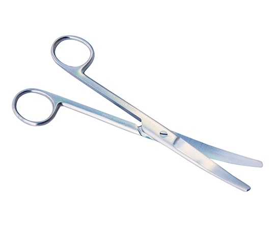 日本フリッツメディコ 外科剪刀 （左利き用） 両鈍 曲 全長180mm B022-0314-L 1本（ご注文単位1本）【直送品】