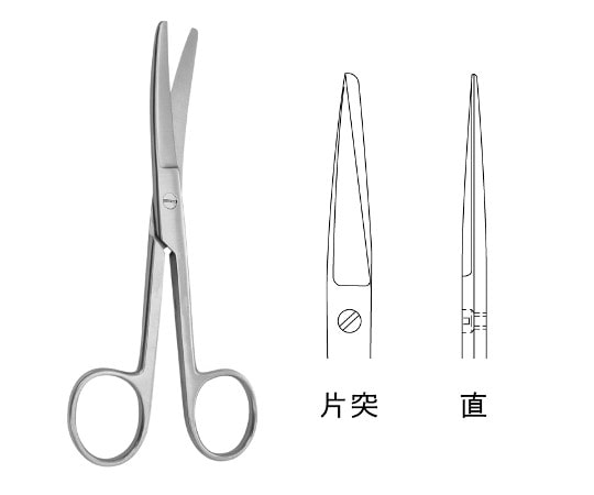 ジェイ・シー・ティ 外科剪刀 スタンダード JA04-0201 1個（ご注文単位1個）【直送品】