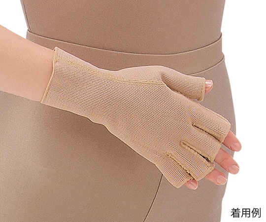 ユコー 弾性スリーブ アックス ブラウン 圧迫圧2 L LE5060-1-2 1個（ご注文単位1個）【直送品】