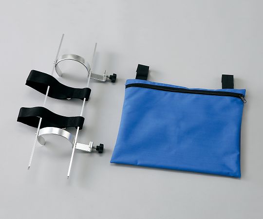 アズワン ストコン（組み立て式ストレッチャー）用 酸素ボンベ架台・小物入れ  1セット（ご注文単位1セット）【直送品】