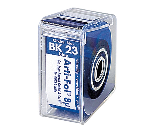 プレミアムプラスジャパン 8μ咬合紙アルティ・フォル ロールケース・片面 青 BK23 1個(ご注文単位1個)【直送品】