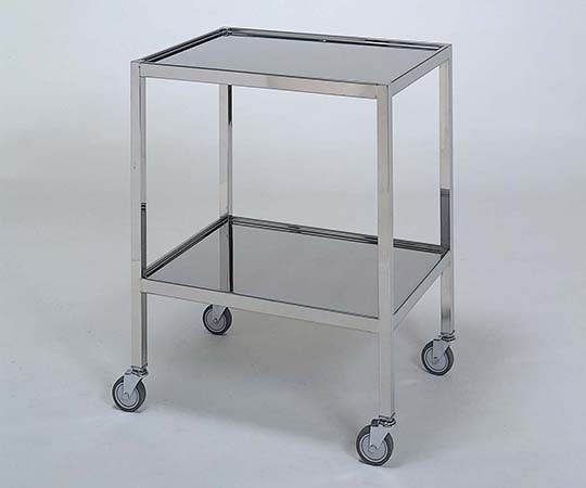 柏ステンレス工業 ステンレスワゴン 機械卓子S (縁付) 2段 ステンレスワゴンMA-2S-S 1個(ご注文単位1個)【直送品】