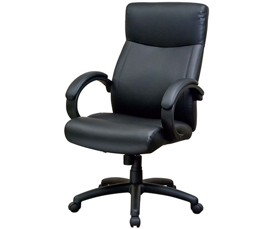 ナカバヤシ ソフトフィットレザーチェア ブラック CNL-602BK 1台（ご注文単位1台）【直送品】