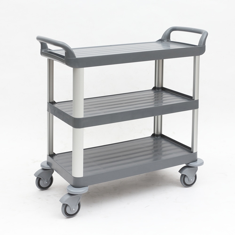 金沢車輌 静音樹脂3段ワゴン SA-93F 1個(ご注文単位1個)【直送品】