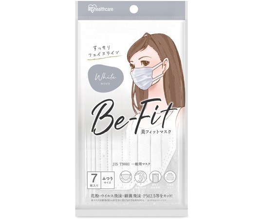 アイリスオーヤマ 美フィットマスク ふつう 7枚入 ホワイト PK-B7MW 1個（ご注文単位1個）【直送品】