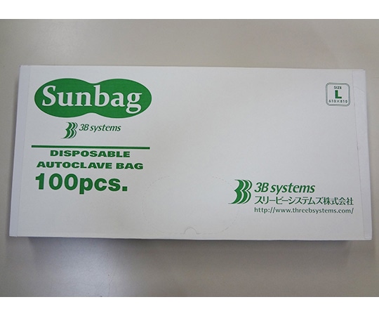 スリービーシステムズ オートクレーブ廃棄用バッグ サンバッグ L 1パック(100枚×5箱入) SB004 1パック(ご注文単位1パック)【直送品】
