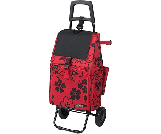 壺々炉 ショッピングカート 折りたたみ キャリー レッド 453186 RE 1台（ご注文単位1台）【直送品】