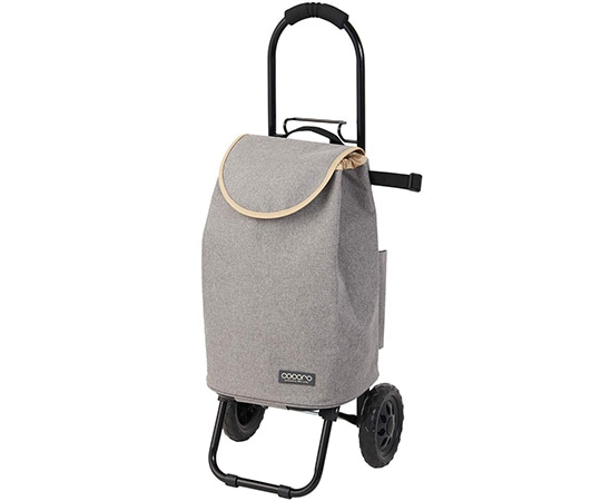 壺々炉 ショッピングカート 折りたたみ キャリー 軽量 スチールグレー 481905 1台（ご注文単位1台）【直送品】