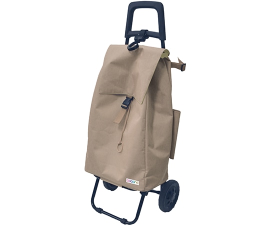 壺々炉 ショッピングカート 折りたたみ 無地ベーシックカラー ベージュ 424308BE 1台（ご注文単位1台）【直送品】