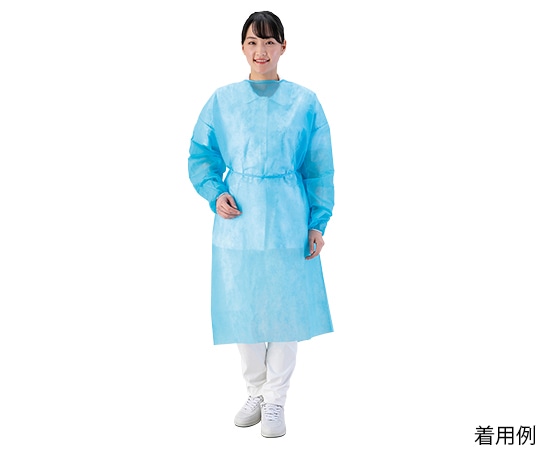 ナビス（アズワン） アイソレーションガウン（少量・箱入り） 得々 ブルー 20箱入 IG-B 1ケース（ご注文単位1ケース）【直送品】