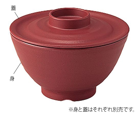 信濃化学工業 業務用樹脂食器 凛 飯椀（中） 身 茶 5002-CHA 1個（ご注文単位1個）【直送品】
