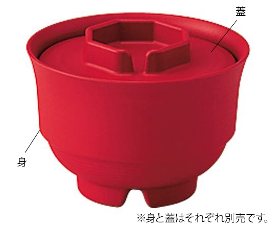 信濃化学工業 業務用樹脂食器 凛 汁椀（中） 身 朱 5006-SYU 1個（ご注文単位1個）【直送品】