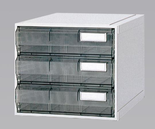 サカセ カセッター A3タイプ（引出3段）クリアー HA3-003 1個（ご注文単位1個）【直送品】