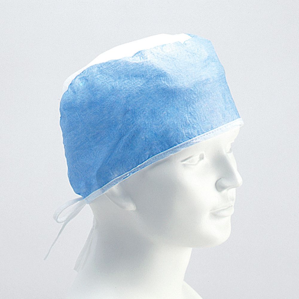 竹虎 サージキャップM-10 ブルー 100枚入 076140 1箱（ご注文単位1箱）【直送品】