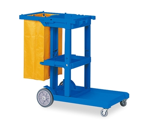 テラモト ビルメンカートL ブルー DS-571-810-3 1個（ご注文単位1個）【直送品】