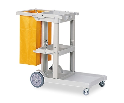 テラモト ビルメンカートL ライトグレー DS-571-810-6 1個（ご注文単位1個）【直送品】