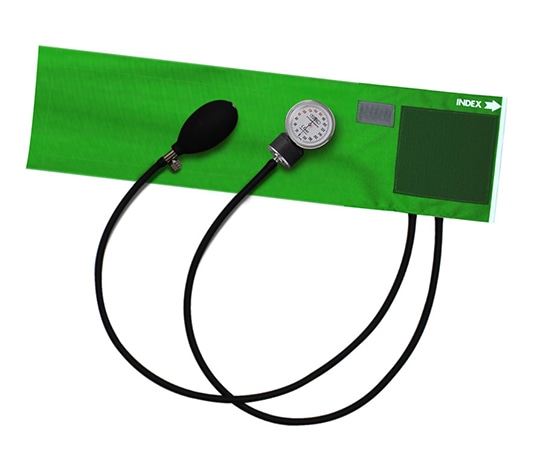 フォーカルコーポレーション アネロイド血圧計 ラテックスフリー ナイロンカフ・グリーン FC-100V NC 1台(ご注文単位1台)【直送品】