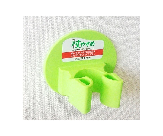 サンセイ 杖やすめL型 グリーン 6個入 tue-L 1ケース（ご注文単位1ケース）【直送品】