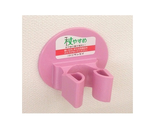 サンセイ 杖やすめL型 ピンク 6個入 tue-L 1ケース（ご注文単位1ケース）【直送品】
