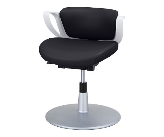 ナビス（アズワン） 患者用いす ピコラ 円盤脚 ブラック KK-1B 1個（ご注文単位1個）【直送品】