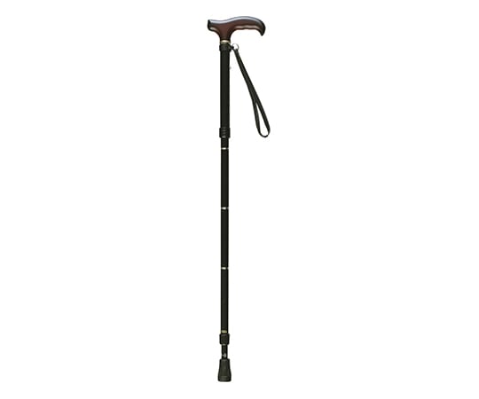 ひまわり 緩衝機能付4つ折伸縮ステッキ（ささえウォーク） V06407 1本（ご注文単位1本）【直送品】