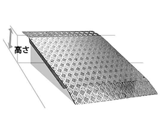 MISUGI 歩行者・台車・車椅子用 アルミスロープ 200mm段差まで RC200 1個（ご注文単位1個）【直送品】