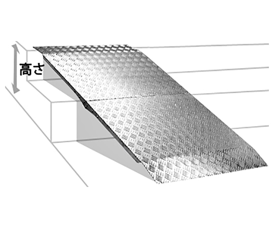 MISUGI 歩行者・台車・車椅子用 アルミスロープ 300mm段差まで RC300 1個（ご注文単位1個）【直送品】