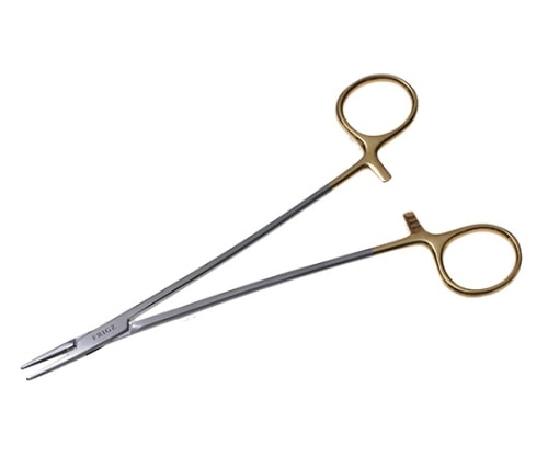 日本フリッツメディコ T/Cマイクロバスキュラー持針器 20cm 0.3チップ付 C009-020X 1個(ご注文単位1個)【直送品】