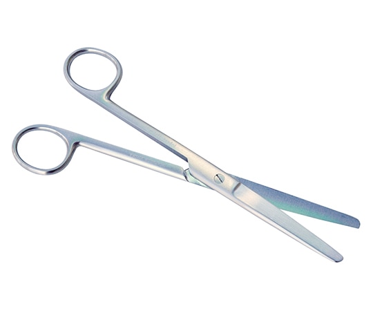 日本フリッツメディコ 外科剪刀 (左利き用) 両鈍 直 全長180mm B022-0295-L 1本(ご注文単位1本)【直送品】